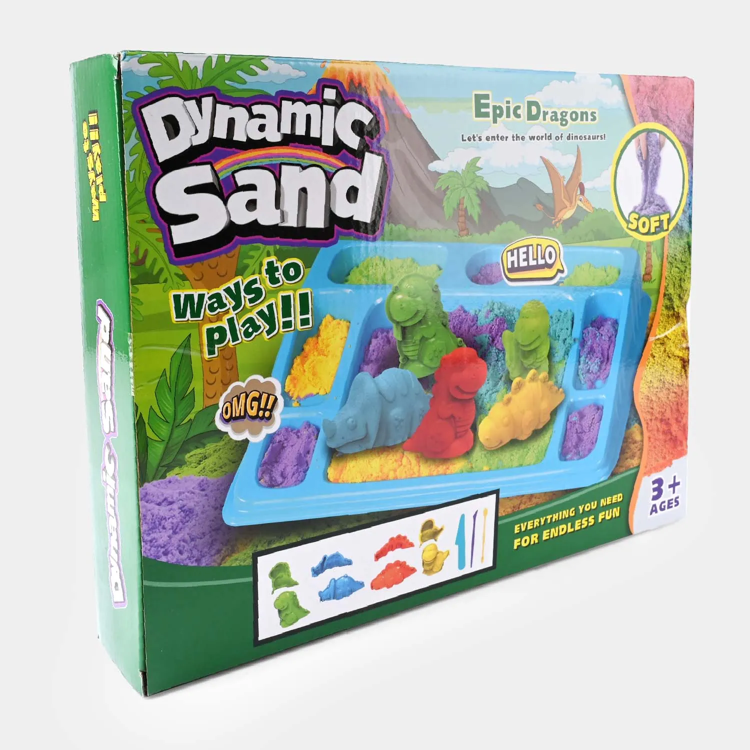 3D Dinosaur Magic Sand Play Set