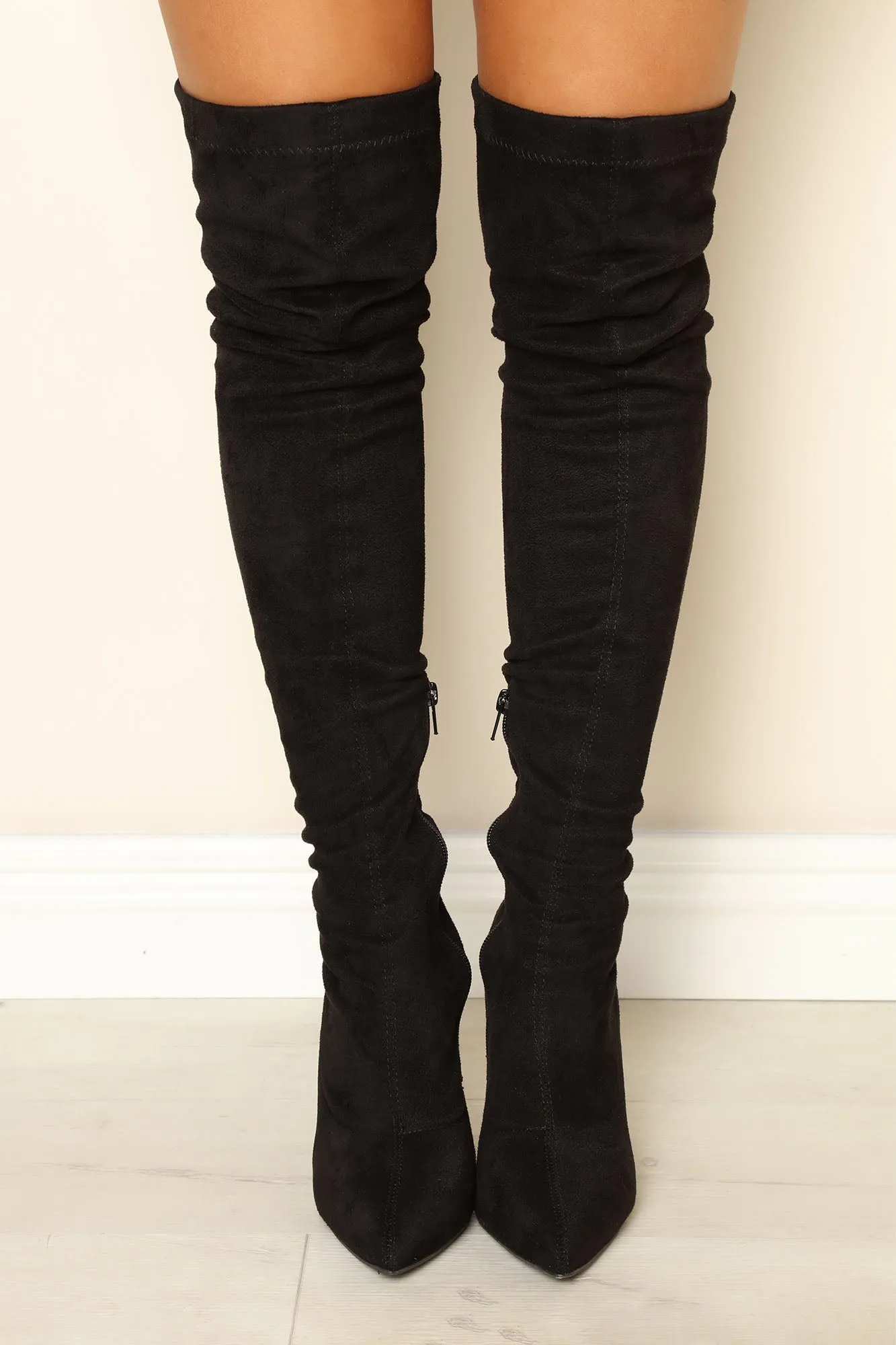 About That Time Over The Knee Boots - Black