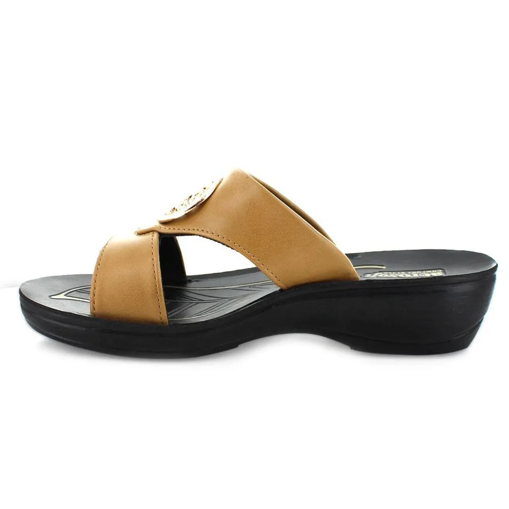 Aerosoft - Taboo S5103 Open Toe Comfortable Slide Sandals For Women