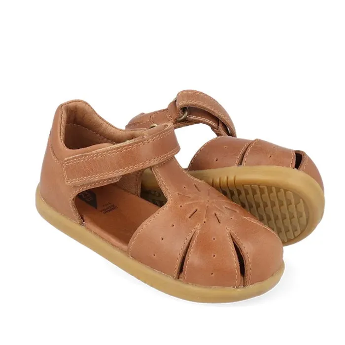 Bobux Iwalk IW Compass Kids Tan Leather Sandal 641202