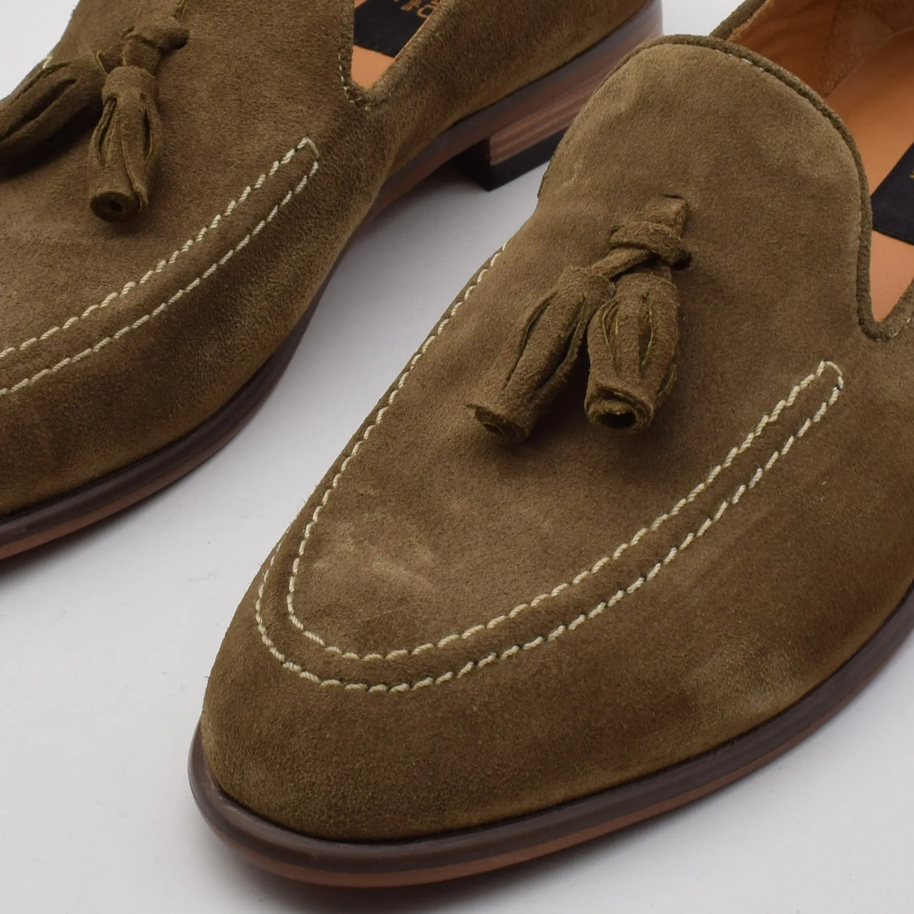 Calf Suede Tassel Loafer