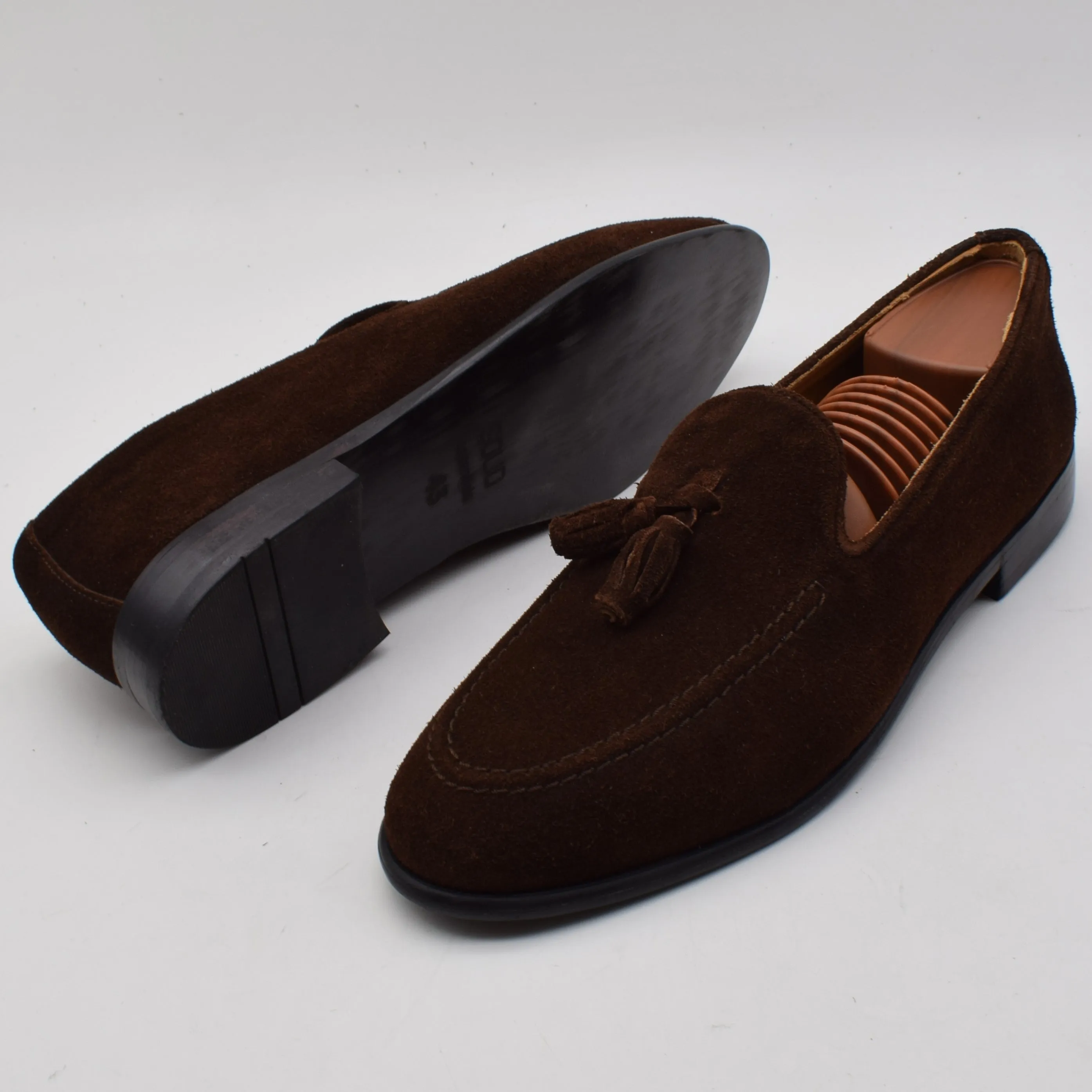 Calf Suede Tassel Loafer