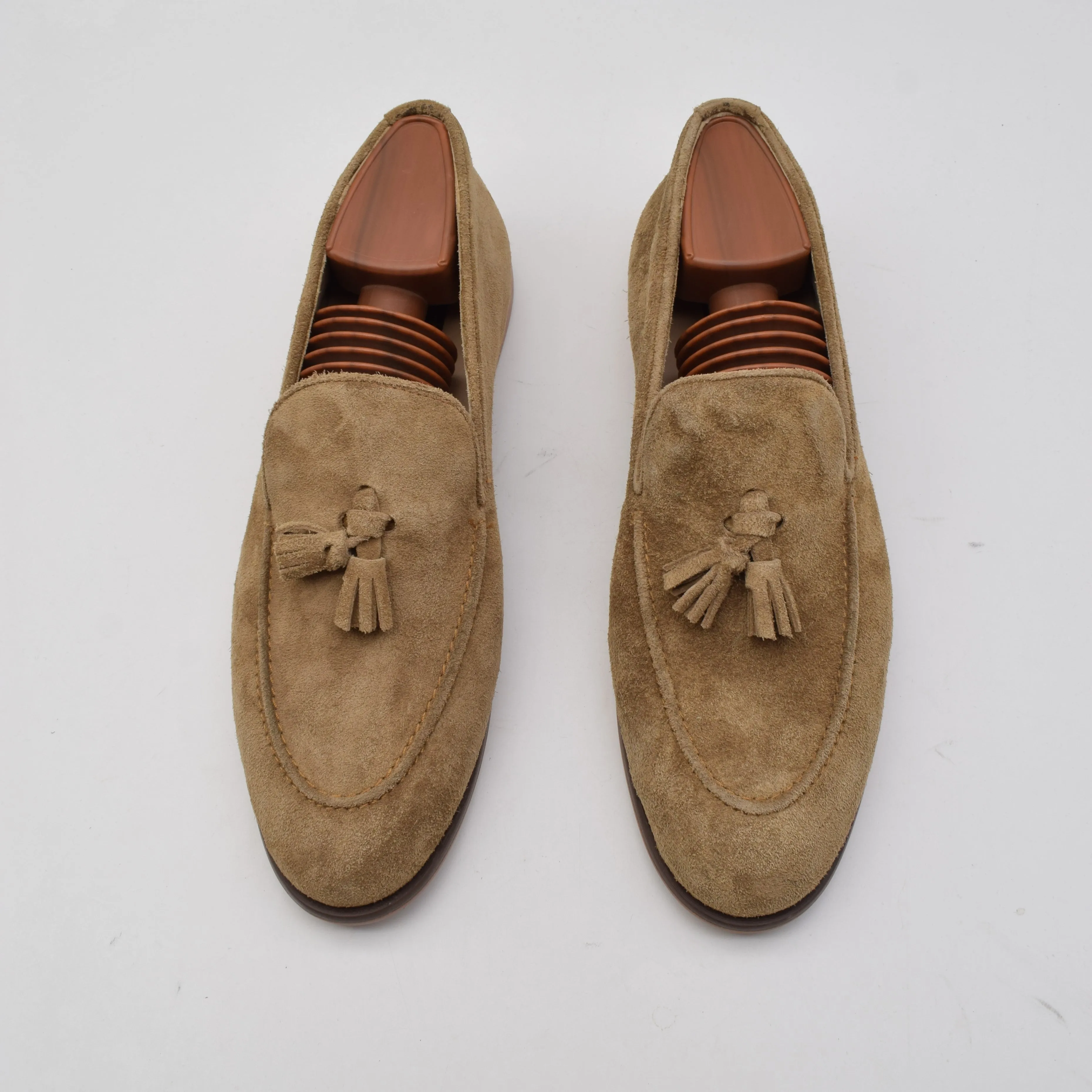 Calf Suede Tassel Loafer