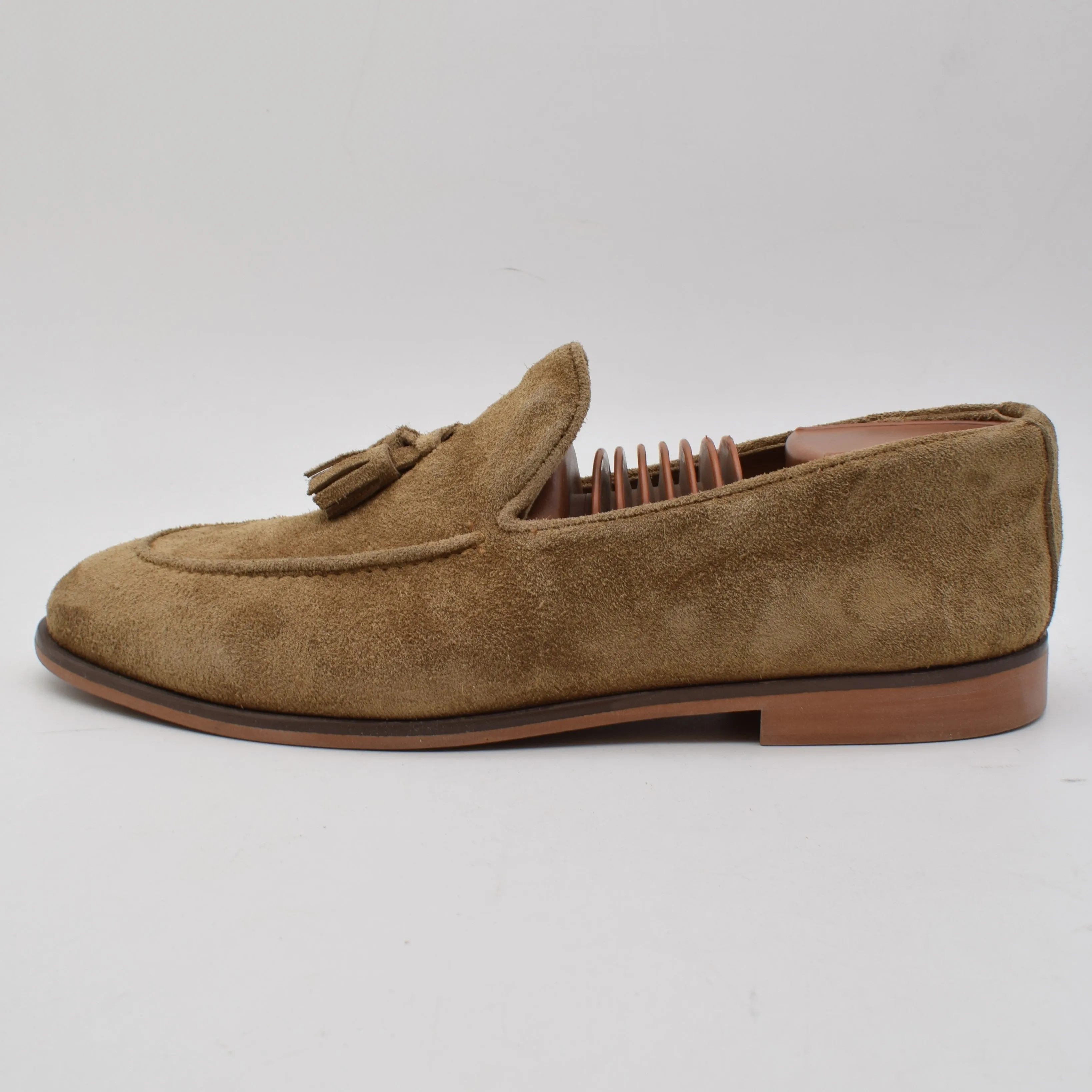 Calf Suede Tassel Loafer