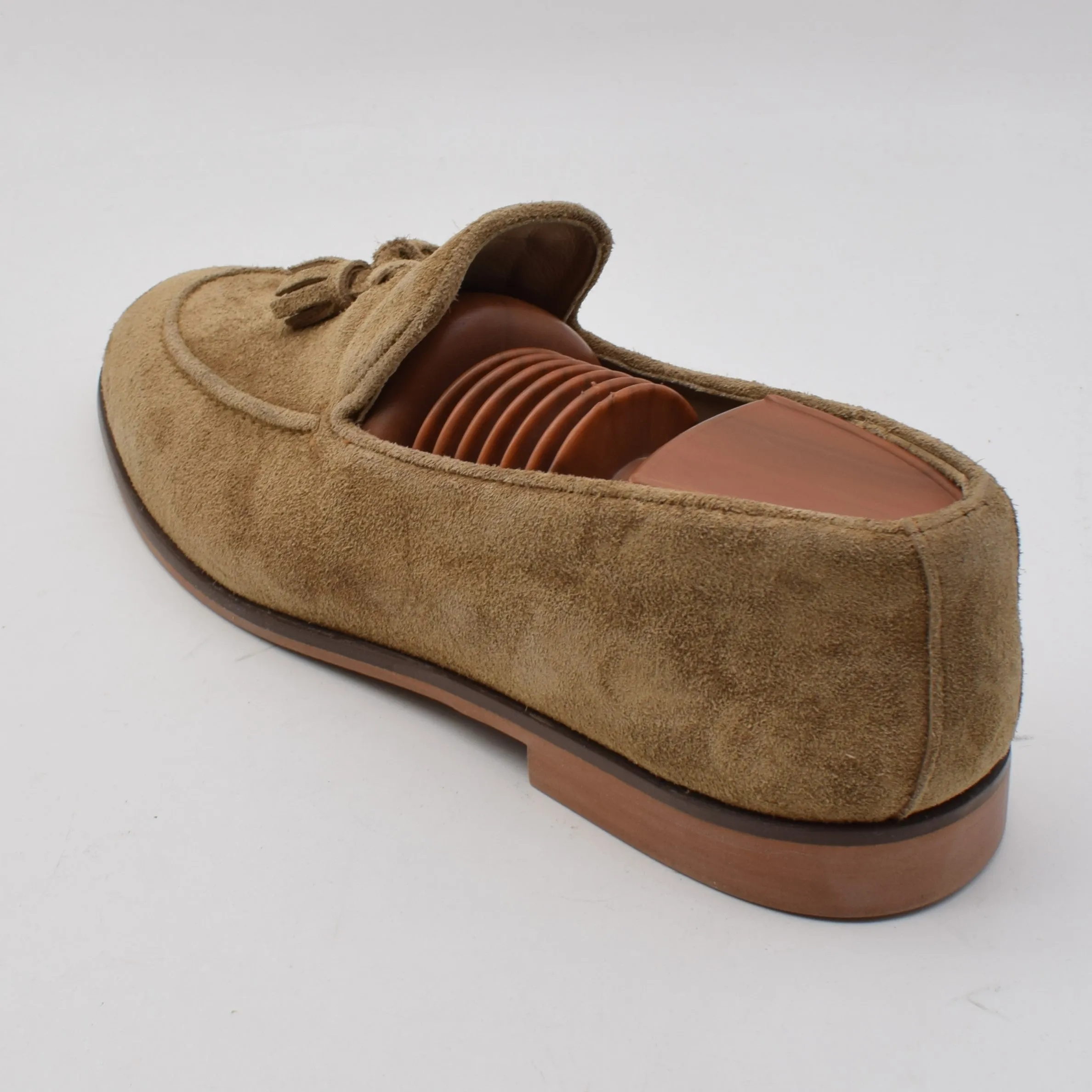 Calf Suede Tassel Loafer