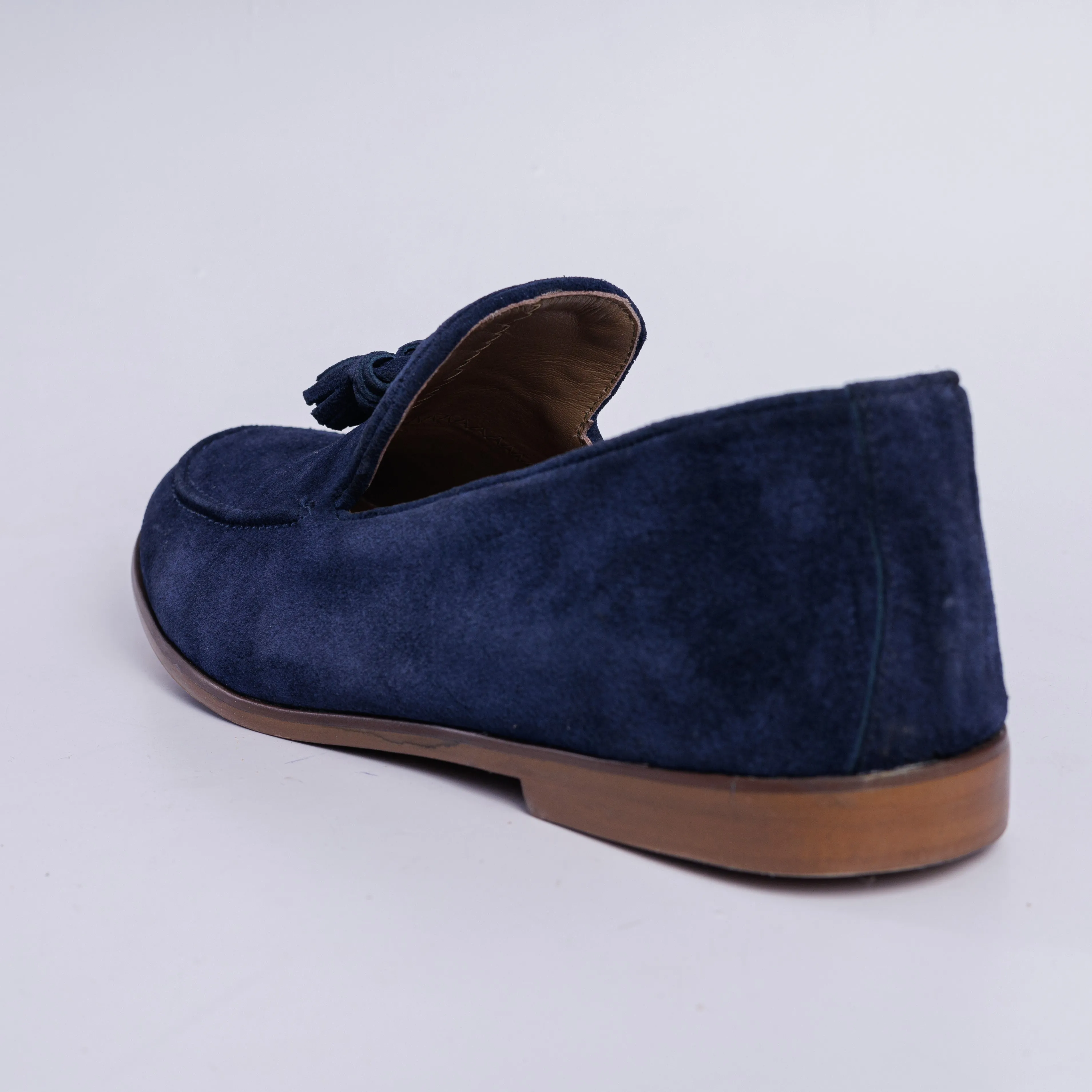 Calf Suede Tassel Loafer