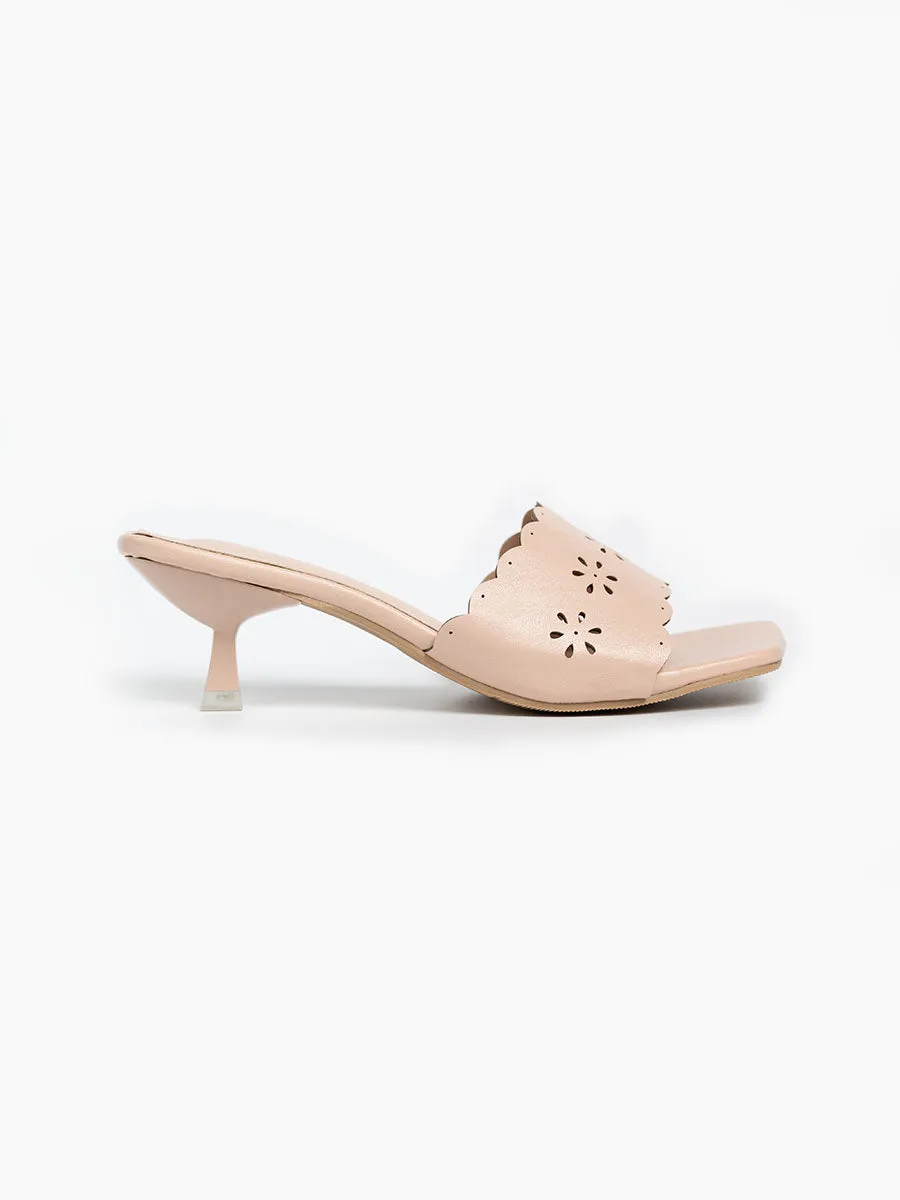 Citra Eyelet Mules Heels