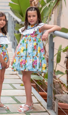 CLEARANCE SALE - Rochy SS24 - Girls Floral Print & Lemons Dress