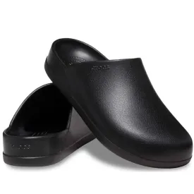 Crocs - Dylan Clog Black Leather Look Mule