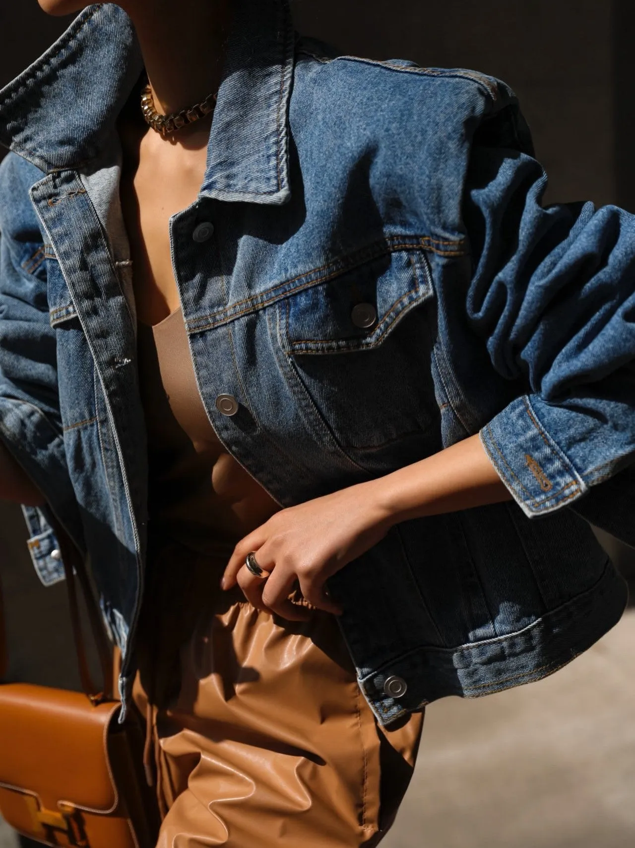 CROPPED DENIM JACKET