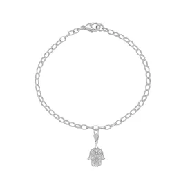 Hamsa Hand Starter Charm Bracelet