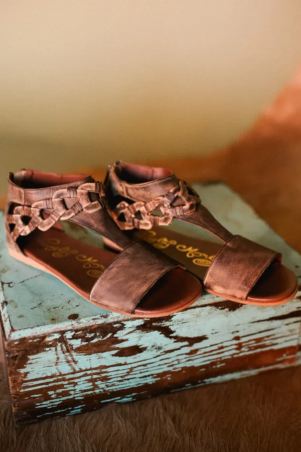 Hippie Hollow Distressed Genuine Leather Sandals ✙ON SALE NOW✙