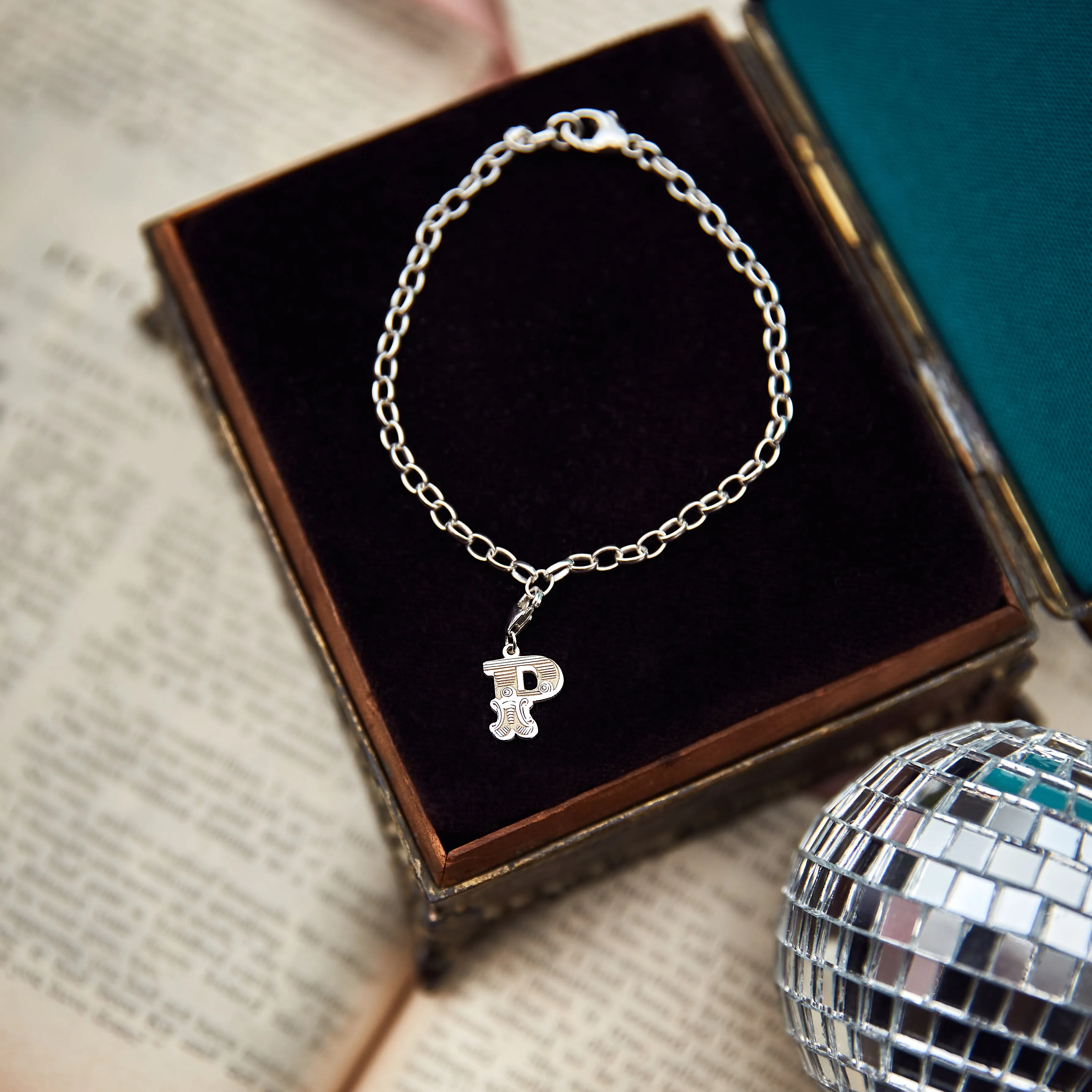 Letter P Starter Charm Bracelet