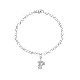 Letter P Starter Charm Bracelet