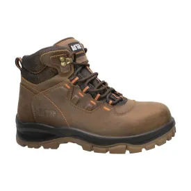 Men 6" Waterproof Composite Toe Work Hiker Brown Leather Boots