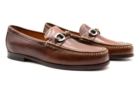 Old Row Oiled Saddle Leather Horse Bit Loafers - Cigar