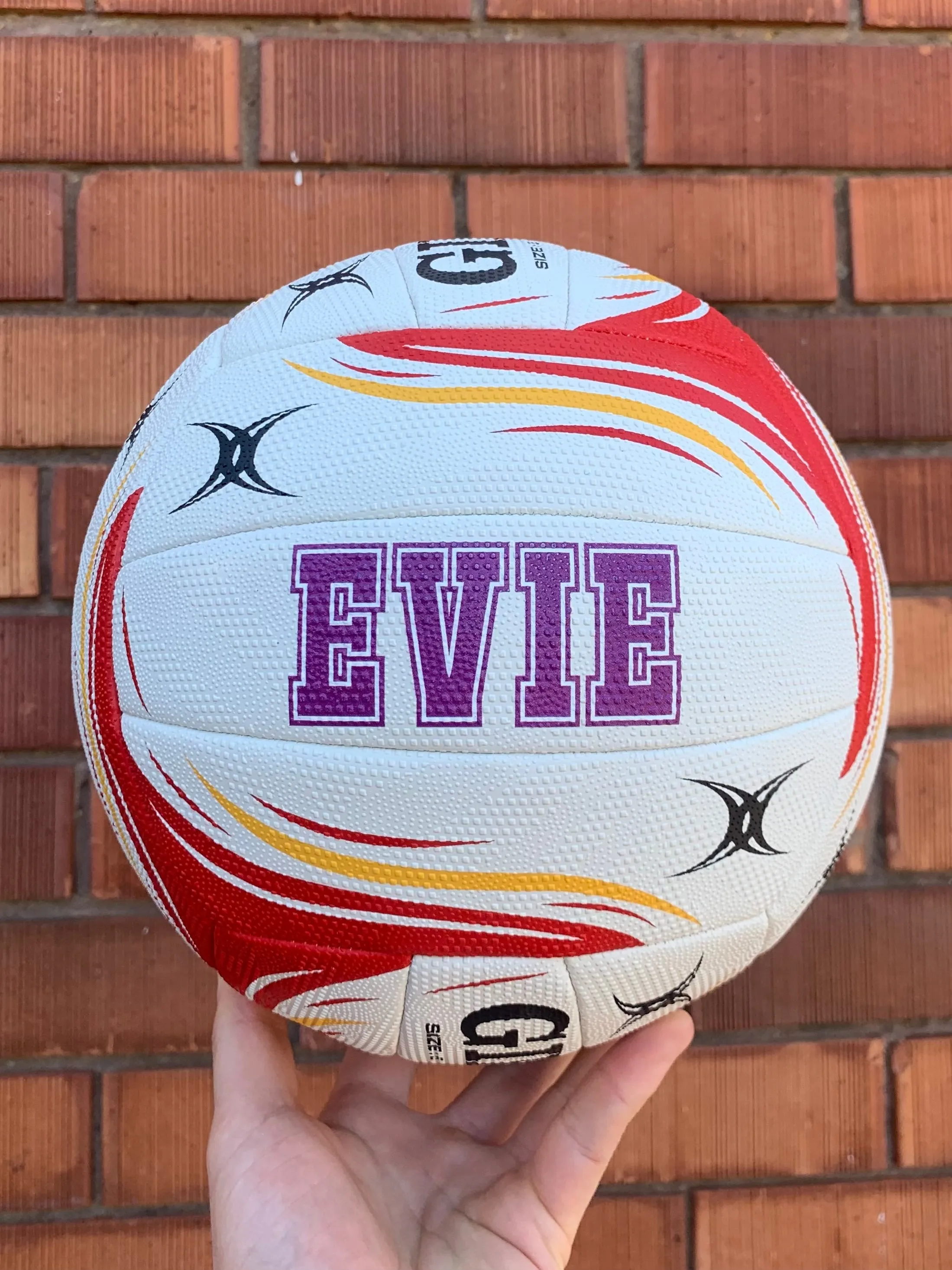 Personalised Gilbert Flare Match Netball (SIZE 5) - 7 Day Dispatch