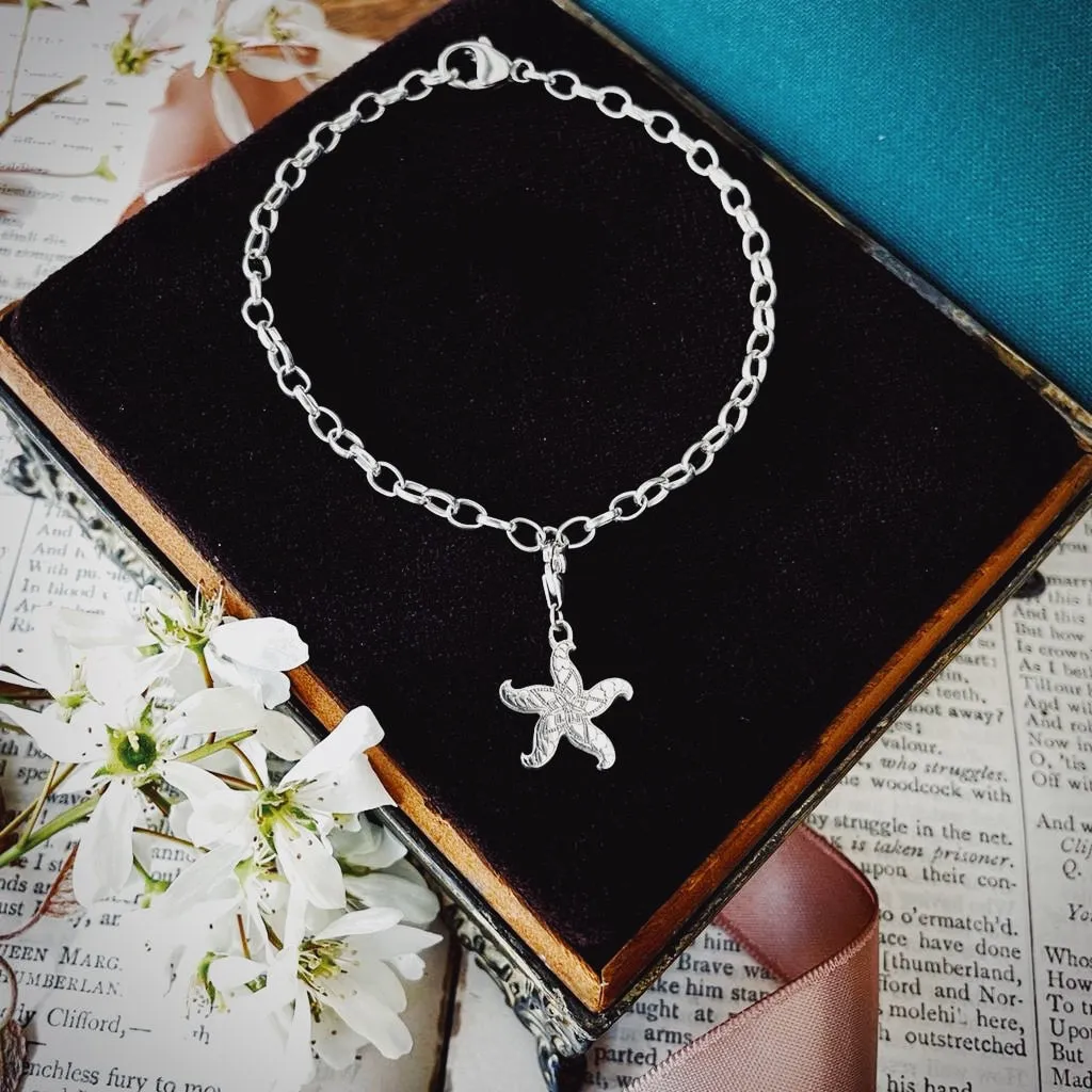 Starfish Starter Charm Bracelet