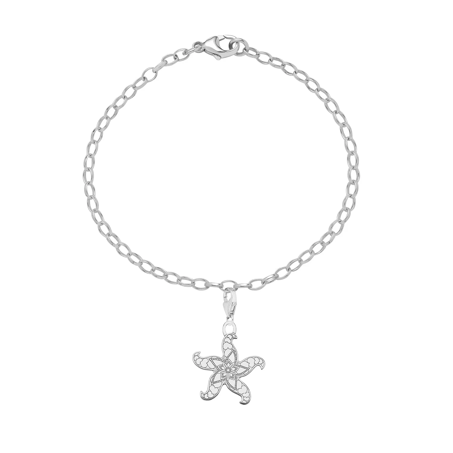 Starfish Starter Charm Bracelet