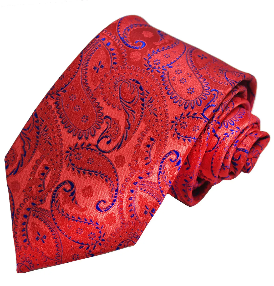 Tango Red Fashionable Paisley Tie