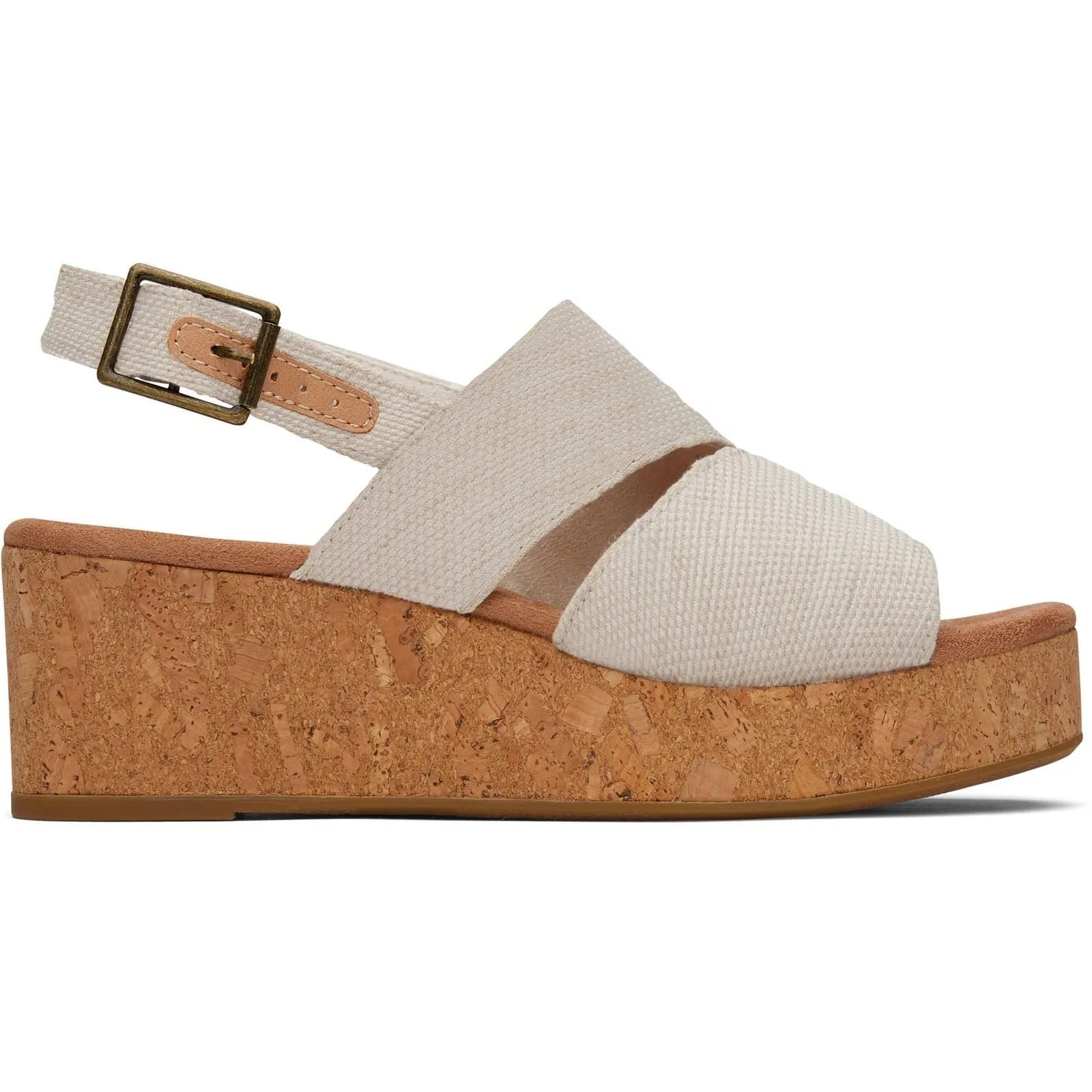 TOMS Claudine Nylon Women's Natural Wedges